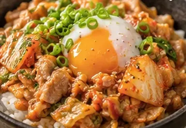 豚キムチ丼
